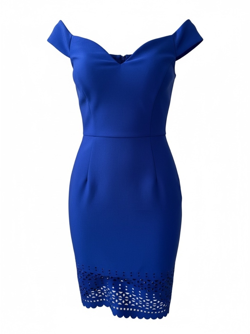 Bisou Bisou Cobalt One-Shoulder Sheath Dress